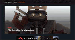 Desktop Screenshot of conceptartworld.com